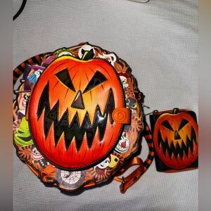 Nightmare before Christmas Loungefly Mini Backpack with matching wallet